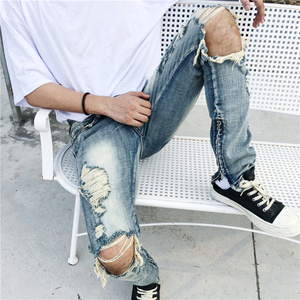 OEM Nouveau Style Déchiré Style Pent Stock Dropshipping hommes Jeans Pantalons - Product Image 4