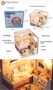 Hecho <span class=keywords><strong>a</strong></span> mano miniaturas <span class=keywords><strong>detalles</strong></span> para la casa de muñecas diy casas de muñecas - Product Image 6