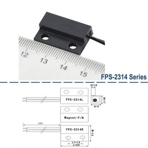 HKFAST FPS-2314L/R Interrupteur de proximité à commande magnétique en 2 parties - Product Image 1