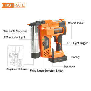 Batería de ion de litio de 18v, 2 en 1, pistola de clavos inalámbrica con Casde de madera - Product Image 4