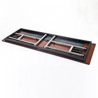 Table d'étude à pied pliable et plateau en stratifié, 30 cm