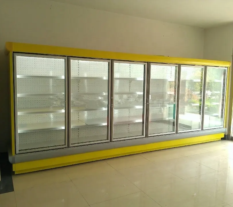 Comercial geladeira refrigerador de exposição/vertical vitrine refrigerada/super mercado de exibição geladeira