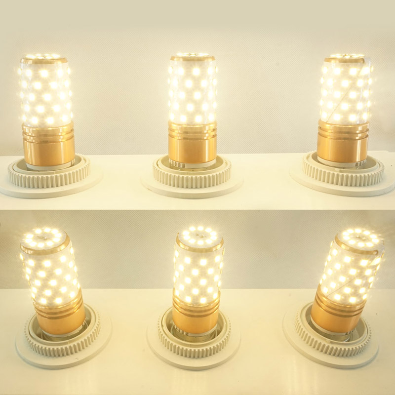 Светодиодная лампочка-кукуруза E14, E27, 12 Вт, 16 Вт, SMD2835, светодиодная лампочка 220 В, 3 цвета, встроенные светодиодные лампочки для прожектора