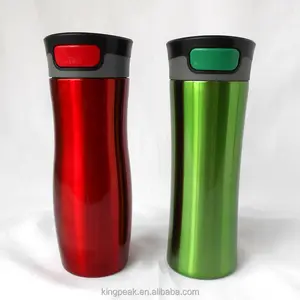 最畅销的防漏高品质热保温杯真空绝缘不锈钢旅行杯，带易清洁盖子