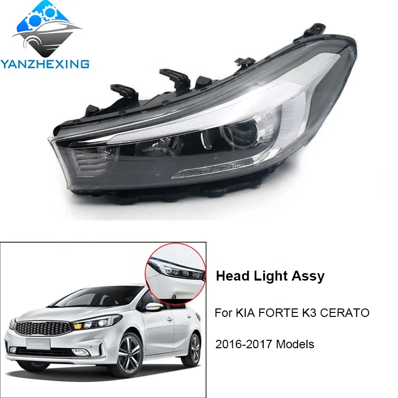 2013~2016 K3 Chrome Front Head lights lamp Molding for Kia Forte All new Cerato