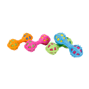 Diş temizleme pet oyuncak top köpekler ısırık yumuşak <span class=keywords><strong>TPR</strong></span> topu iki squeaker - Product Image 1