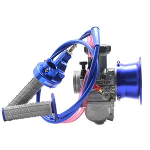 Motorcycle Fuel System Racing 34 36 38 40 42mm Carburetor+Air Filter Cup+Handle Grip+Throttle Grip+Engine Link