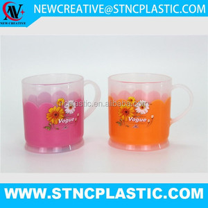 Jual gelas di grandi dimensioni a doppia parete di plastica tazza di acqua con maniglia - Product Image 2