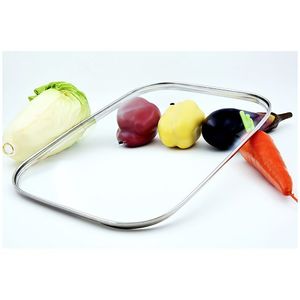 Couvercle en verre pour casseroles de cuisine, poêle à frites carrée bords en acier inoxydable, 3 pièces - Product Image 5