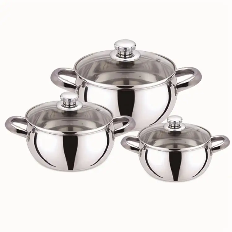 Đồ Gia Dụng Cho Nhà Bếp Nấu Ware Pot Sets Với G Loại Rõ Ràng Glass Bìa