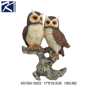 Diseño de dibujos animados lindo búho animales polyresin artesanía Decoración - Product Image 5