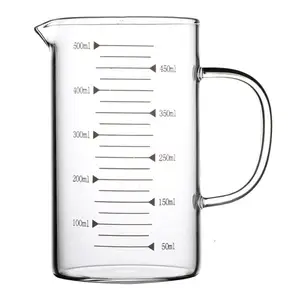 Bollitore per misurino in vetro ad alto contenuto di borosilicato per uso alimentare 250 450 1000 ml