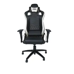 Офисное кресло для гонок из ПВХ, черное с оранжевой решеткой, одинарный регулируемый и одинарный ползунок/направляющий игровой стул SY2039