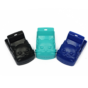 6 PIÈCES Humain Intelligent Sensible ABS Mousqueton Multi Capture Automatique à Ressort de Printemps Pour <span class=keywords><strong>Chat</strong></span> Noir En Plastique Souris Rat Piège À Souris - Product Image 2