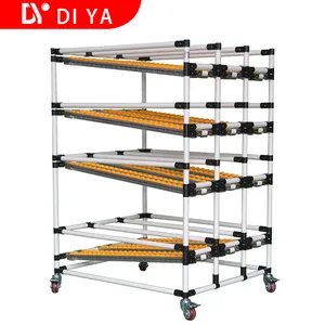 ABS Plastic Wheel Steel Roller Placon Tray Sheet Metal / Aluminum Alloy Roller Track For Sliding Shelf System