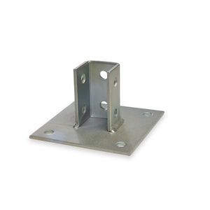חם לטבול פלדה Unistrut ערוץ אבזרי אביזרי מגולוון פלדה הודעה כיכר בסיס צלחת - Product Image 3