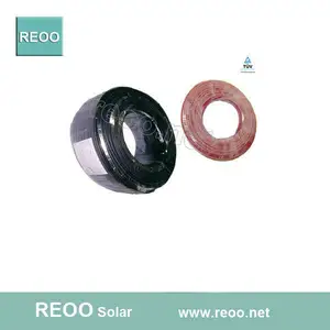 REOO 4mm2 e 6mm2 usado no sistema de energia solar de alta qualidade do cabo de energia solar AWG12/AWG10 cabos PV