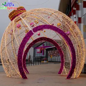 活动和婚礼装饰 LED 巨人大户外圣诞球 3D 主题灯