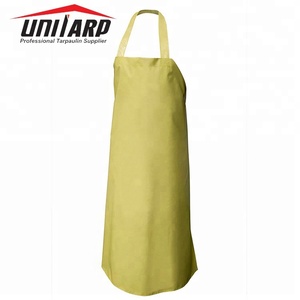 Grembiule da macellaio in PVC resistente ai prodotti chimici in vinile industriale grembiule in vinile di gomma impermeabile con Logo