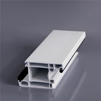 Perfil de ventana deslizante de PVC, con pantalla, UPVC