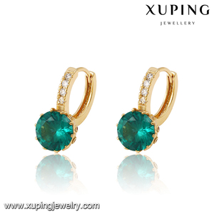 27431 <span class=keywords><strong>Xuping</strong></span> pronto per la spedizione Dei Monili Modo Caldo di Style18K Oro Placcato Orecchino ad anello Con Pietra Colorata - Product Image 4