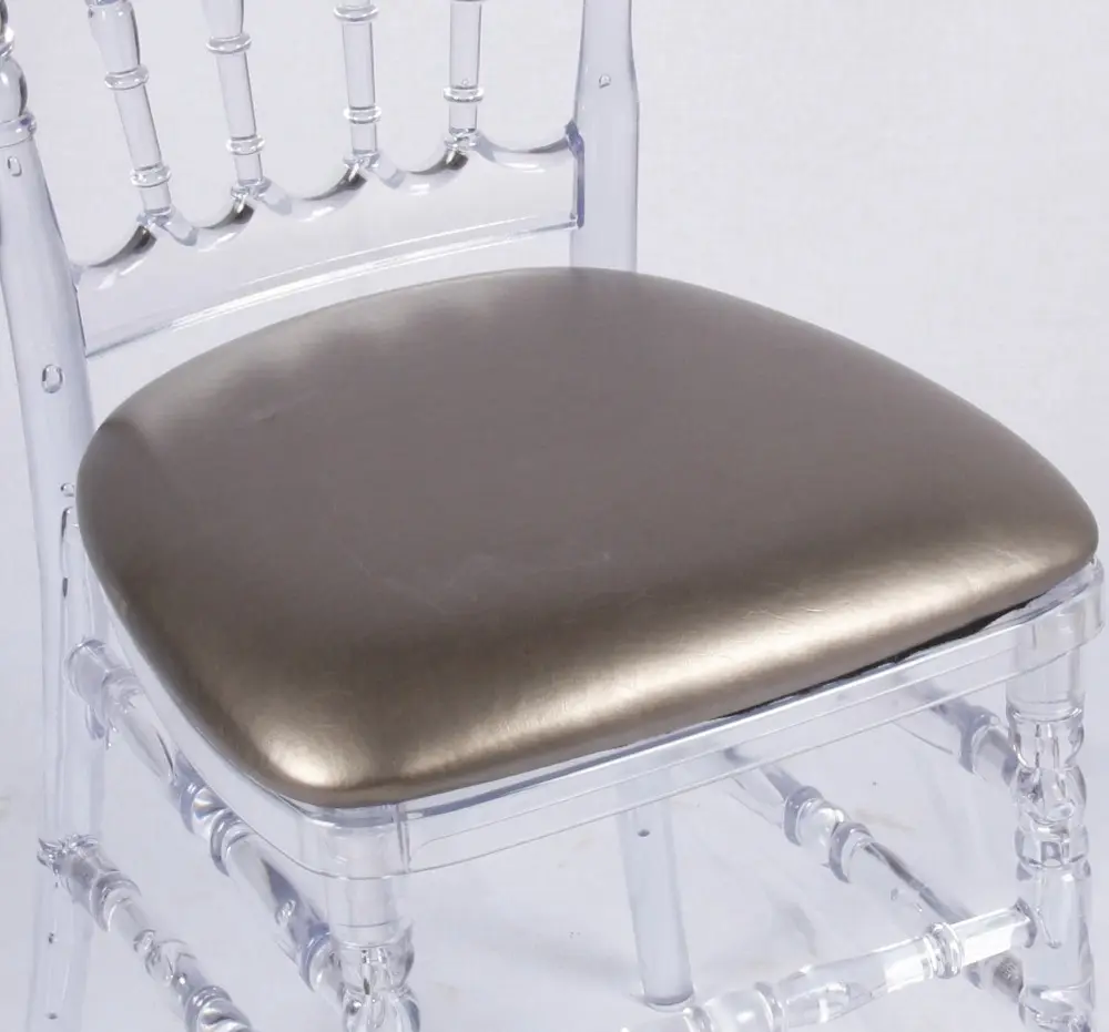 Abnehmbares gepolstertes Sitzkissen aus hartem Vinyl für Chiavari Stuhl Napoleon Stuhl Event Stuhl