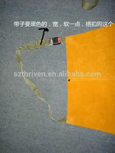Golden Yellow Cow Split Leather Heat Resistant Welding Apron