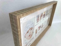 Cadre photo Un Ano 45x25cm, cadres photo Recien Nacido, cadre MDF 12 Meses pour bébé
