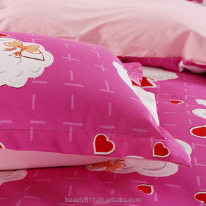 Internation Merk Dubbele C Nieuwe Ontwerp Beddengoed 100% Katoen/Meisjes Prinses Roze Dekbed Laken Cover Set BS353