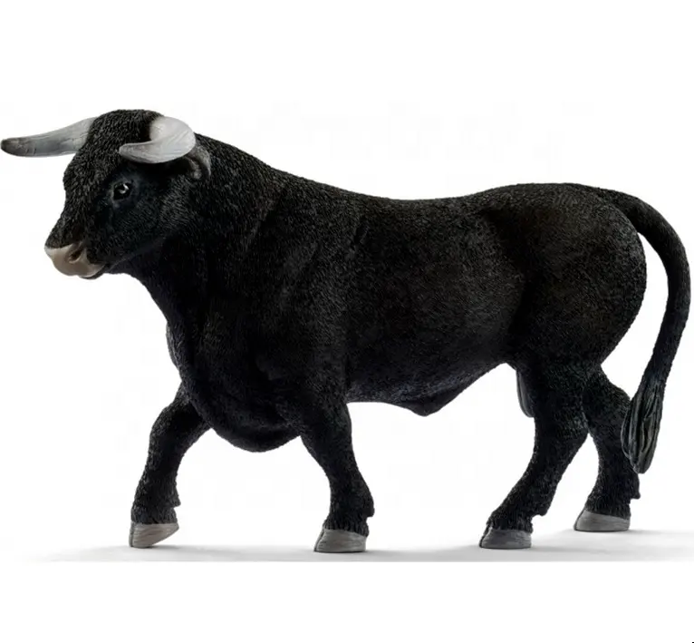 Фабричная поставка, испанская Боевая плюшевая статуя быка из стекловолокна в натуральную величину