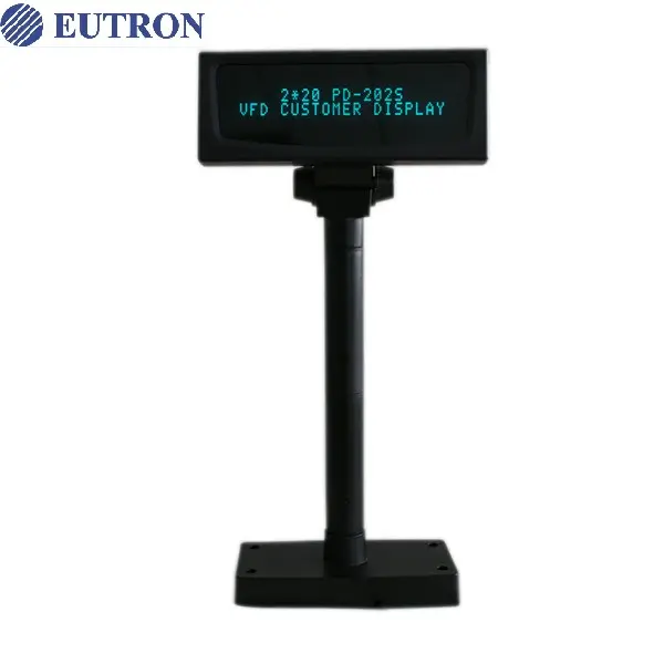 Cheap and high quality VFD POS customer pole display with 3 heights adjustable