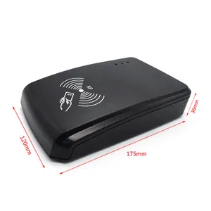Black RFID instrument enclosure cabinet plastic alarm housing box