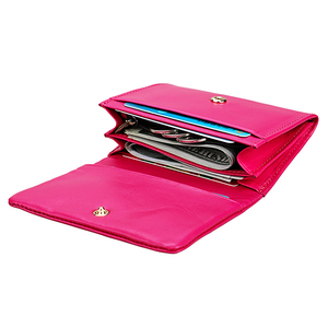 2025 nuovo portafoglio da donna in vera pelle Bifold Mini piccolo <span class=keywords><strong>portacarte</strong></span> RFID con fodera in poliestere all'ingrosso - Product Image 5