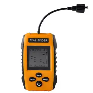 Sonar portátil Fish Finder Alarme Transdutor de Sonda 0.7-100M