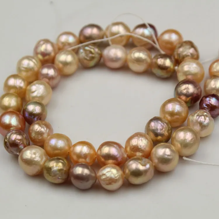 Hebras de perlas barrocas <span class=keywords><strong>Edison</strong></span> perlas sueltas de agua dulce Color especial Natural