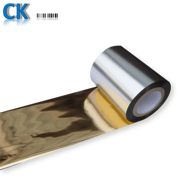 CK16 Goldfarbene Wachsband-Jumbo-Rolle für Thermotransfer-Barcode drucker