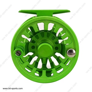 Mejor Valor CNC grande de aluminio de arbor trucha de agua dulce matt mosca verde carrete de pesca (CNC-I-FLK)(B05) - Product Image 2