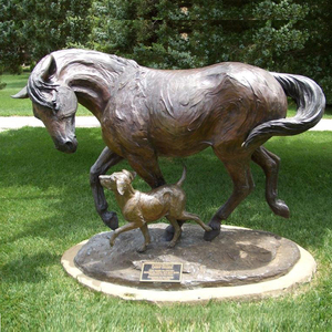 Estatua de Caballo de bronce, adornos, escultura de caballo de tamaño pequeño árabe - Product Image 4