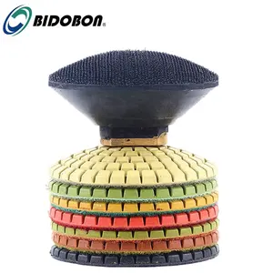 Bidobon 4" Wet Diamond Convex Polishing Pad for concave sinks