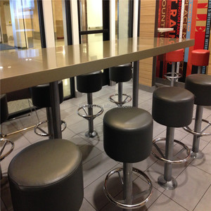 Meubles de restaurant d'occasion, <span class=keywords><strong>table</strong></span> de restauration rapide <span class=keywords><strong>murale</strong></span> en surface solide à vendre - Product Image 1