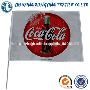 Things go <span class=keywords><strong>better</strong></span> with coke brand hand flag with good effect for promotion - Product Image 1