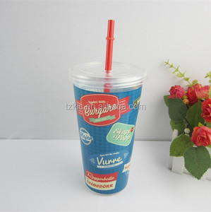 16OZ PS GOBELETS EN PLASTIQUE AVEC COUVERCLES ET PAILLES - Product Image 6