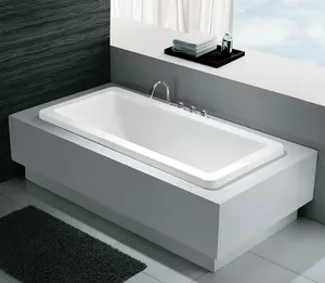 नई डिजाइन लक्जरी सस्ते एक्रिलिक फ्रीस्टैंडिंग शास्त्रीय बाथटब भिगोने स्नान के लिए