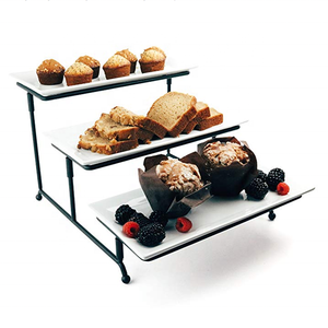 Venta caliente barato fiesta <span class=keywords><strong>restaurante</strong></span> usado 3 Nivel de <span class=keywords><strong>tapas</strong></span> sirve platos con soporte - Product Image 2