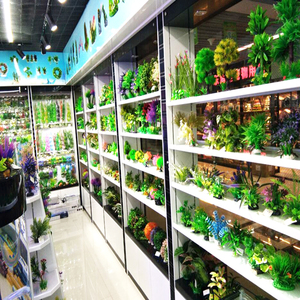 Plastic Kunstmatig Watergras Aquatische Simulatie Plant Reptiel Achtergrond Ornament Aquarium Aquarium - Product Image 3