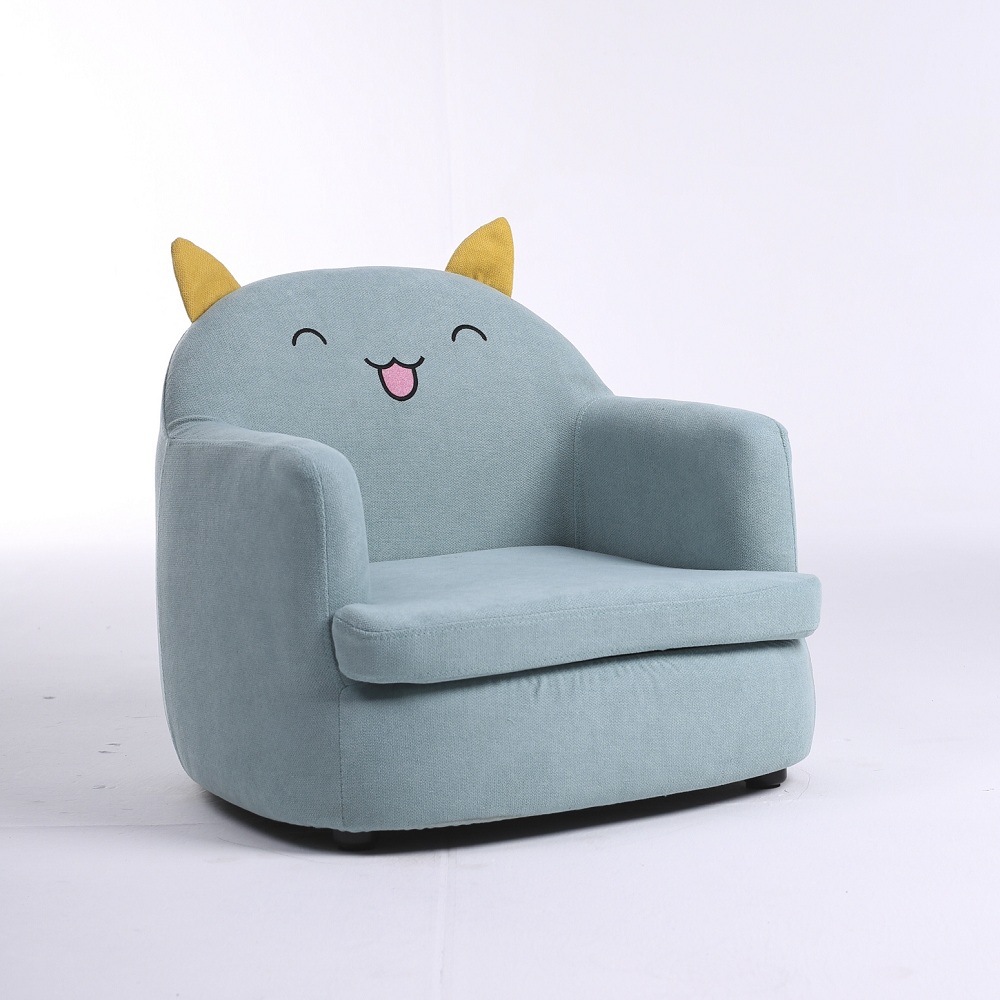 Desain Baru 2019 Bingkai Kayu Cover Lembut Kursi Sofa Anak Bayi Mini