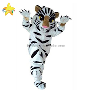 Funtoys-Disfraz de Mascota de tigre blanco, Animal de dibujos animados CE