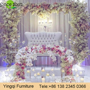 Décoration de table de mariage en soie artificielle <span class=keywords><strong>pour</strong></span> la mariée et le marié, fleurs avec hortensias/roses/marguerites/orchidées, design romantique multicolore - Product Image 2