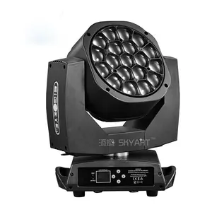 eye K10 19*15w with zoom bee eye led moving head light beam spot wash 3 in 1 moving head light