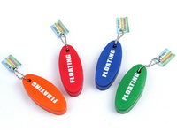 Logo personnalisé EVA NBR PU mousse porte-clés flottant de sécurité flottant enduit porte-clés pour cadeaux de promotion